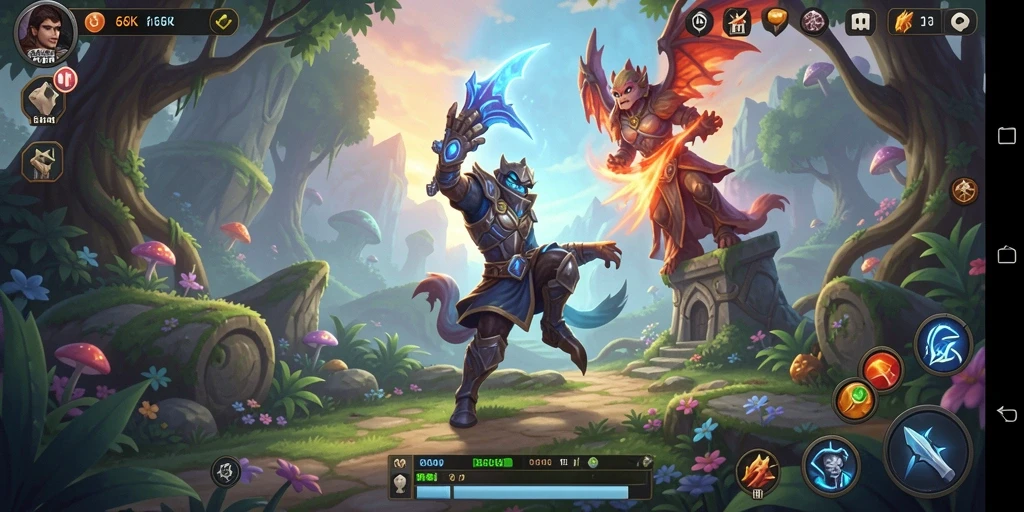 Tampilan gameplay 66K yang penuh petualangan seru.