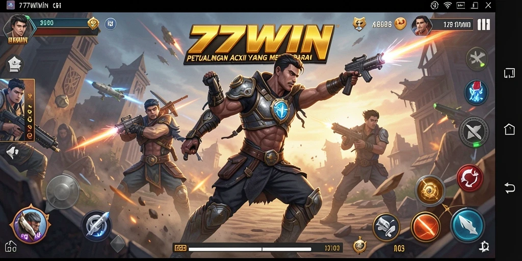 Gameplay mendebarkan dalam 77WIN, dengan karakter dan musuh yang beragam.