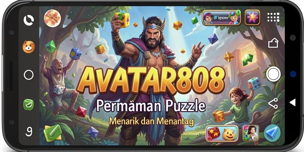 Tampilan gameplay utama AVATAR808 yang penuh tantangan Puzzle.