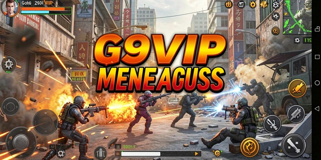 Tangkapan layar gameplay G9VIP menampilkan aksi seru dan intens.