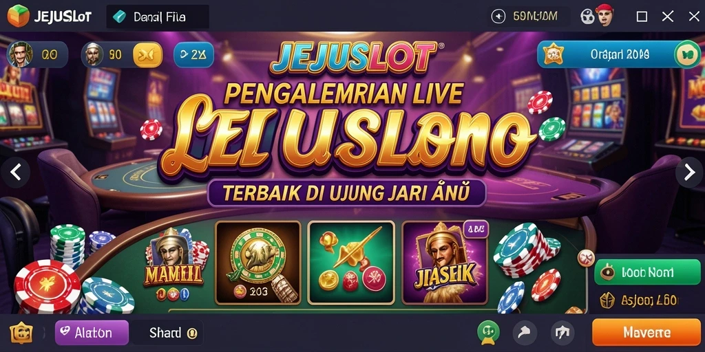 Gameplay nyata Live Casino di JEJUSLOT yang menarik dan interaktif.