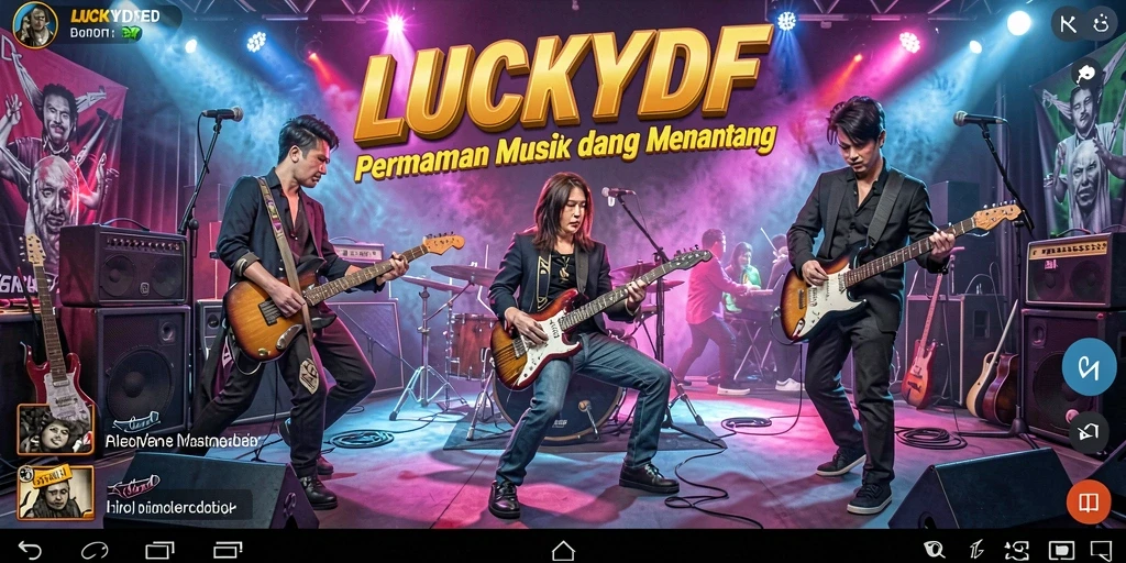 Tampilan gameplay LUCKYDF yang menarik dan penuh warna.
