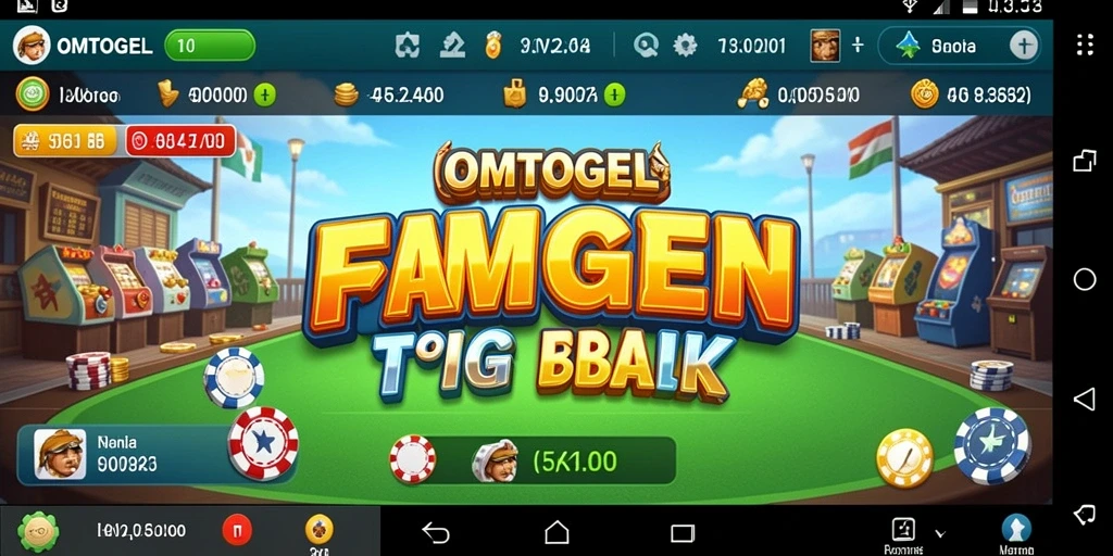 Tampilan gameplay OMTOGEL yang menarik dan interaktif.