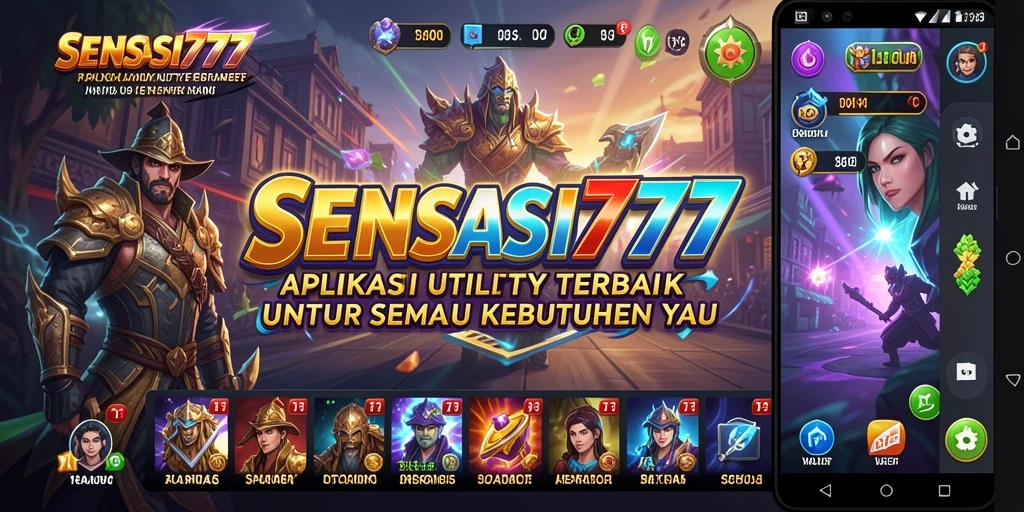 Tampilan utama SENSASI777 dengan fitur ramah pengguna.